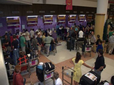Phuket airport is open but airlines are cancelling or delaying flights