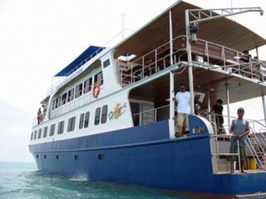 The dive boat MV Dive Asia 1: seven missing after sinking