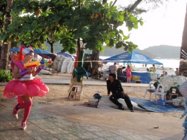 Songkran on Phuket being celebrated in Patong