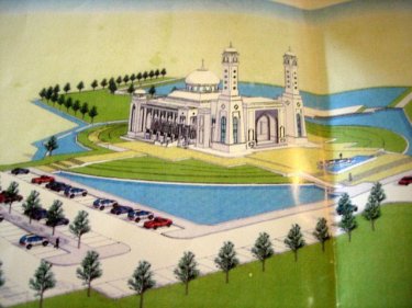The Grand Mosque design for Phuket: three sites are being considered