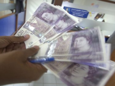 Phuket's Chalong police have the alleged forged pound notes