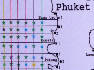 The Phuket stars system reveals a 'bad' yellow for Patong
