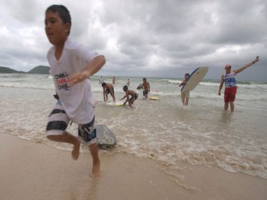 Fun in the surf off Phuket: how waves can save lives