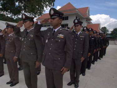Salute for Phuket's new police HQ, formally opened today