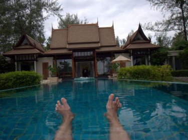 A Banyan Tree Phuket villa, viewed from the private pool