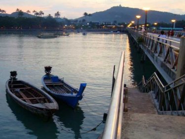 Phuket's Chalong pier, home for speedboats and dive boats