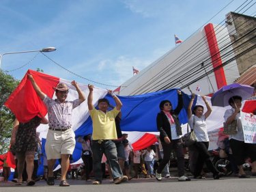 A ''peace'' parade through Phuket on Wednesday