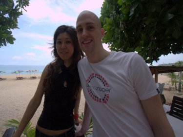On Phuket, Dan Schmierer and Kazuki Tsutsui take in Surin beach