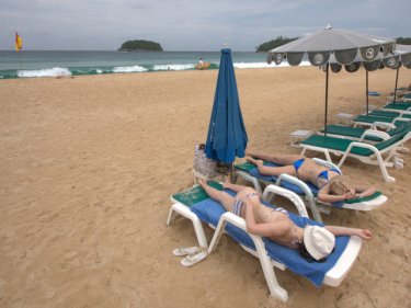 Safety-first on the beach loungers at Phuket's Kata beach