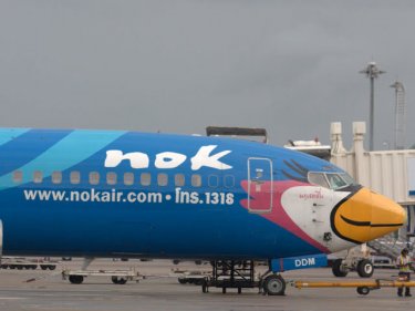 A Nok Air plane at Phuket International Airport: Setback for the knockers