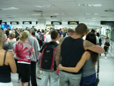 Immigration on Phuket: A one-hour flight can be followed by a two-hour queue