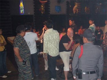 Police move in on patrons at Phuket's Icon Bar early today