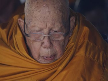 Luang Pu Supha on the eve of his 114th birthday on Phuket today