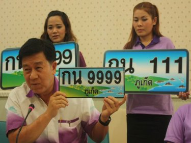''Supernumbers'' go for auction on Phuket next month for road safety