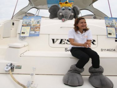 Elephants have a role to play at any event in Thailand, even a boat show