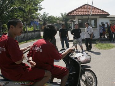 The young killers reenact their ride past three rivals in Phuket City