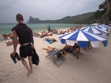 Phi Phi, about 40 minutes from Phuket by ferry, is wild after dark