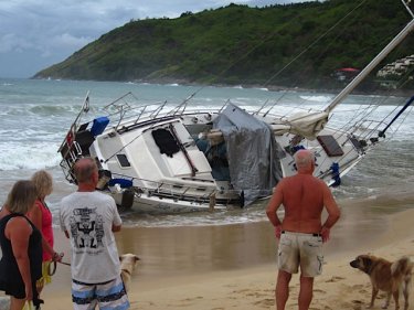 All washed up, the Isle of Skye, victim of Phuket's weather overnight