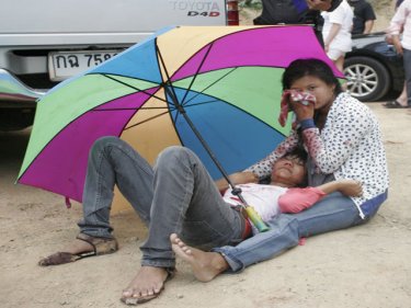 Flashback: victims comfort each other after the Phuket crash