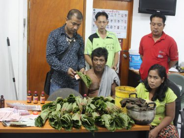 Phuket couple Tep and Keaw planned to mix marijuana and cough syrup