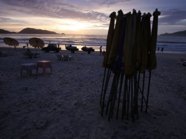 Patong beach, not quite as appealing after dark any more for one Aussie
