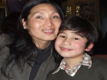 Phuket-born Ricardo Choosaneh with foster mother Kimberley Ching-Yong