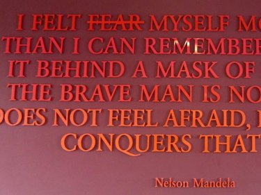 Nelson Mandela on the need for 'No Fear' amid adversity