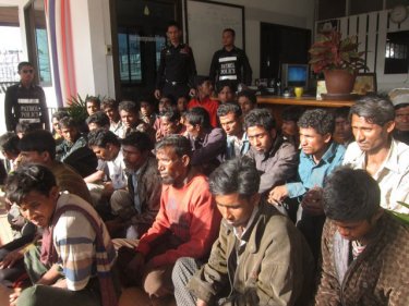 Rohingya would-be-refugees on Phuket after arriving in a boat in February