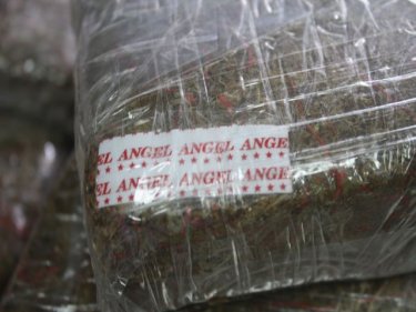 A large haul of marijuana found on Phuket bears a Chiang Mai label