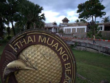 The old Thai Muang golf course, site of the Andaman Bay megaproject