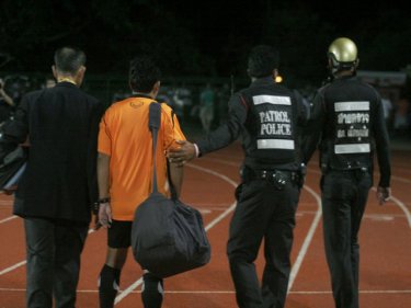The referee was forced to apologise before he could leave the ground