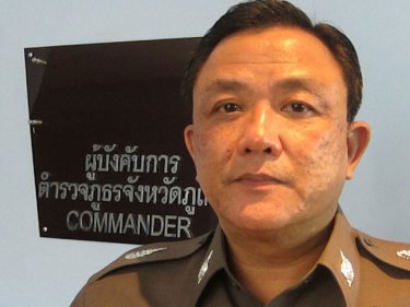 Major General Chonsit Wadhnawarangkun arrived on Phuket today