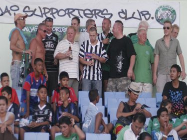Supporters from Rawai turned out to cheer on FC Phuket today