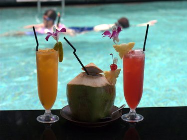 Real Phuket shakes are cool by the pool these days