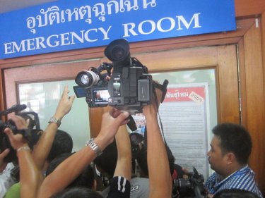 Phuket Games turns to tragedy: crush of cameras at the hospital