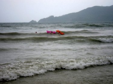 A no-red-flag day at Patong beach earlier this week