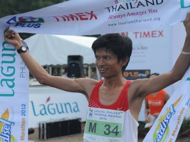 Danchai ''Dan'' Pankong takes the title at the Laguna Phuket marathon today