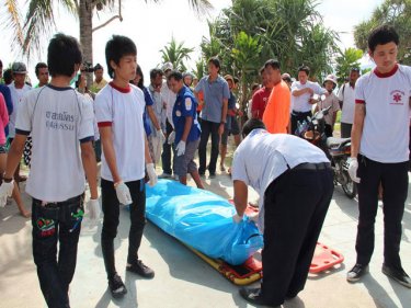 Joshua Shane's body is recovered from Patong beach this afternoon