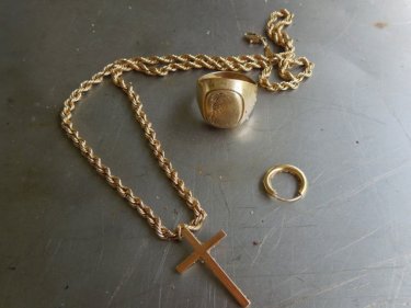 Jewellery from the man who drowned at Nai Harn beach on Phuket