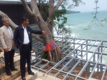 Change at Phuket park: Damrong Pidech on the Pullman site last week
