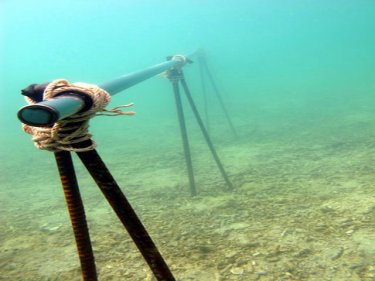 Markers show where the reef has been removed, say marine biologists