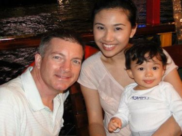 Bee Bradley Donnelly and family: they fled Phuket's Surin beach in fear