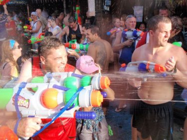Songkran action in Patong on Phuket grows more foreign each year