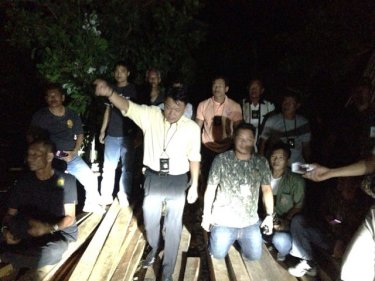 Officials with hardwood planks discovered on a resort raid last night