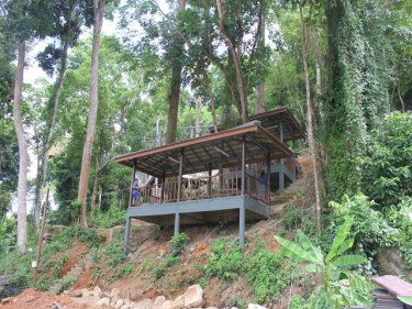 Part of the illegal resort above 80 metres in the Phuket hillside