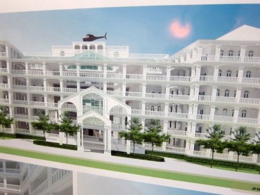 The proposed ''chopper top'' provincial hall for Phuket City parkland