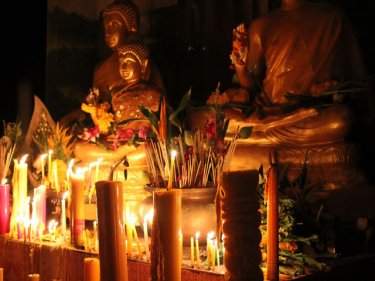 Merit-making ceremonies took place at temples all over Phuket yesterday, with the first day of Buddhist Lent on Tuesday