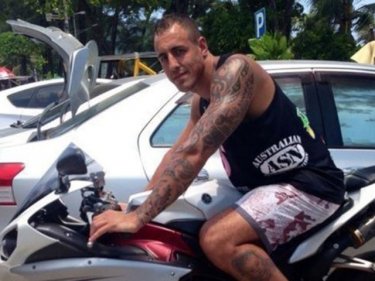 Paul Ancell, pictured just hours before his death on Phuket in a crash