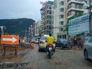 Er, yes, Safety First. So Why not fix Patong's road behind Jungceylon?
