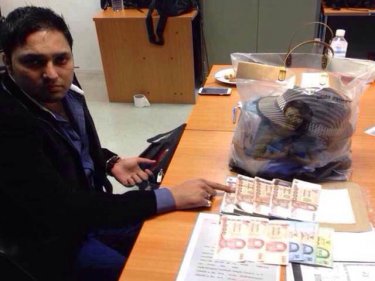 Pakistani Imran Haider, accused of passing fake notes on Phuket